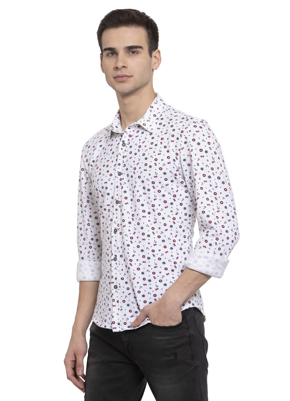 Mersh Printed Knit Shirt, , large image number 2