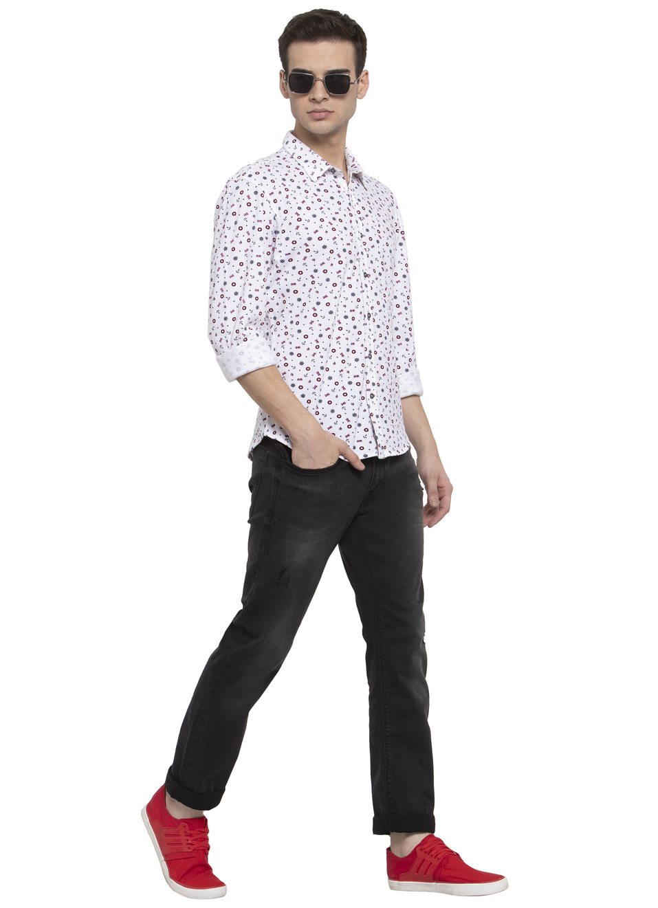 Mersh Printed Knit Shirt, , large image number 3