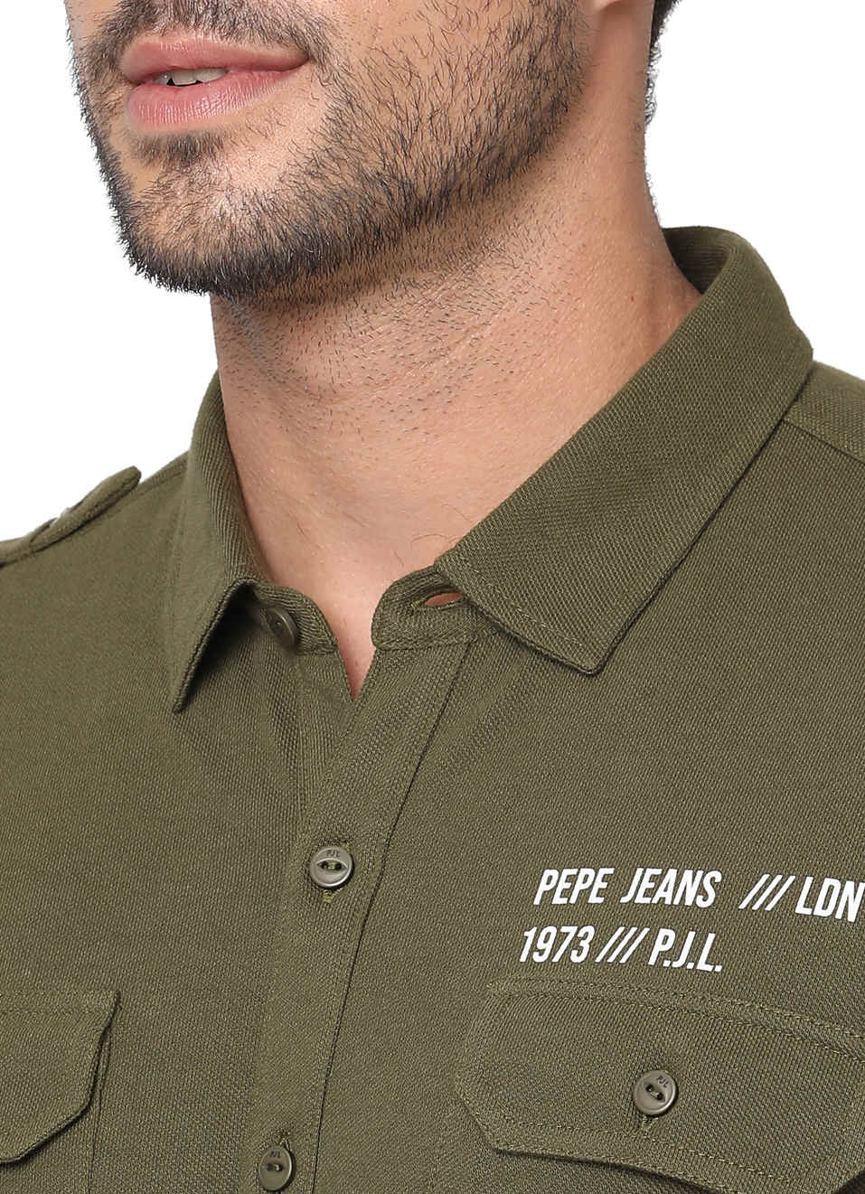 Pablo Solid Knit Double Pocket Shirt, , large image number 5