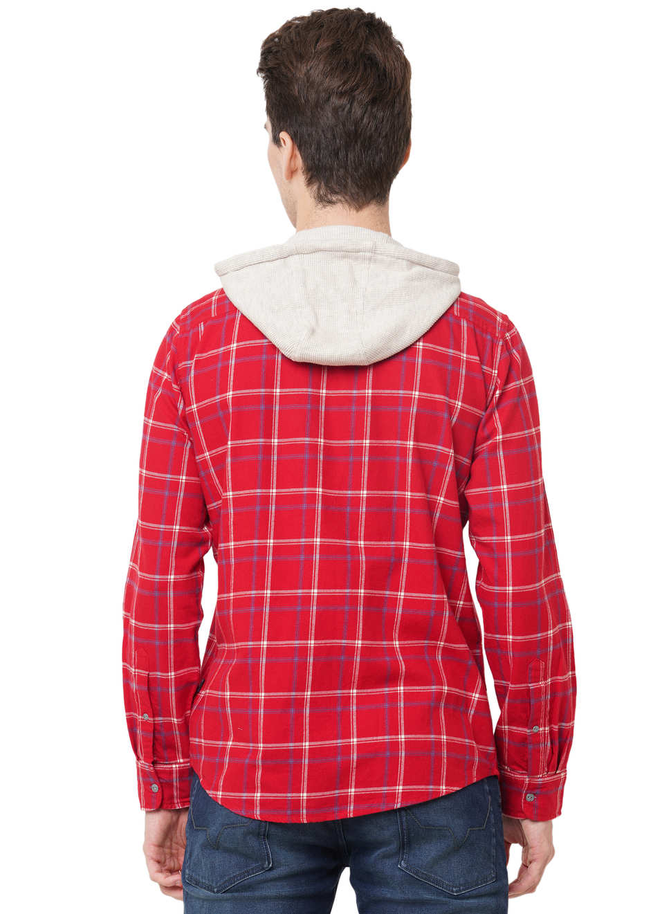Petten Shiruku Hoodie Melange Check Shirt, , large image number 1