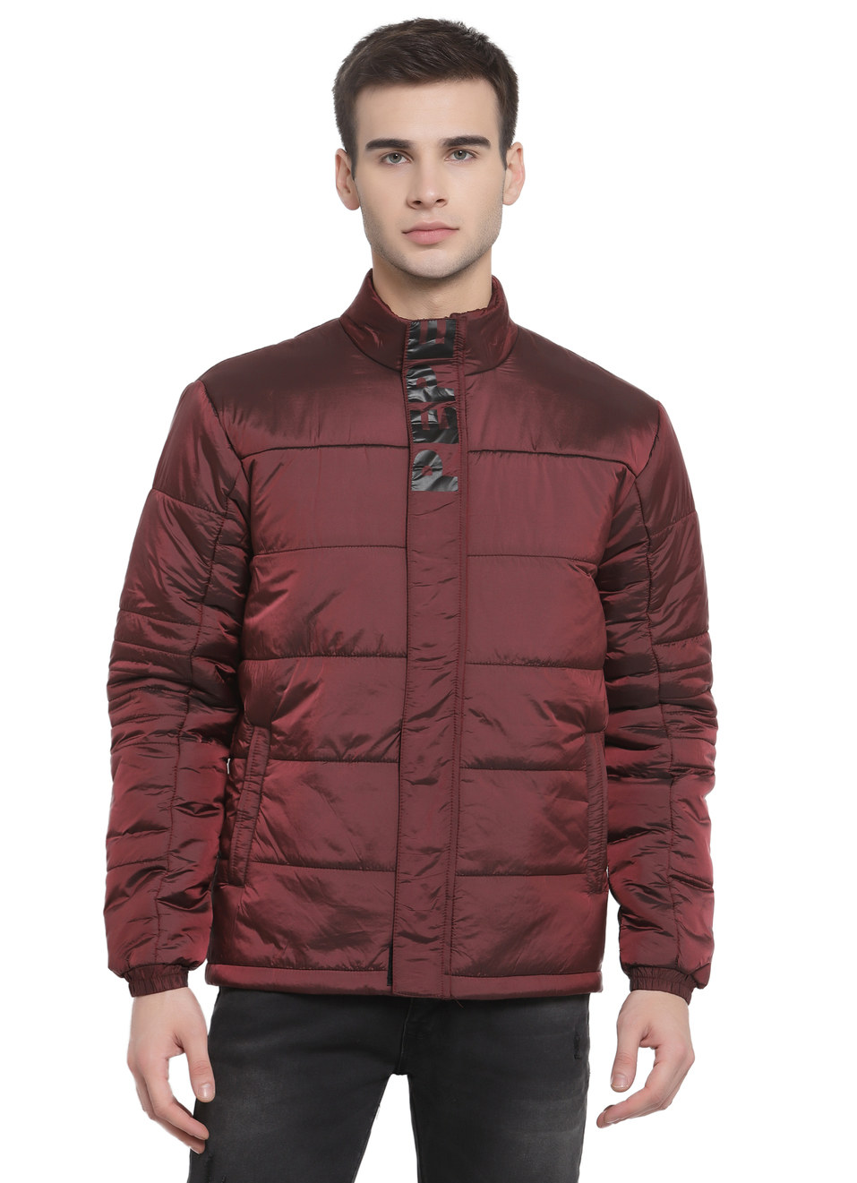 Smasher Ls Solid Shiny Wadded Jacket, , large image number 0