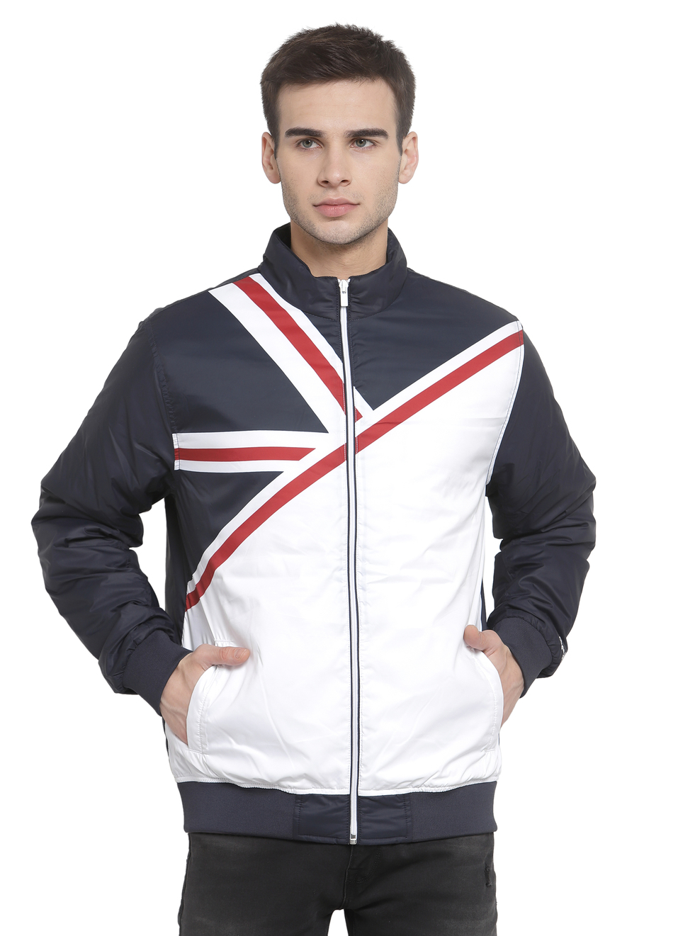 Johan Ls Union Jack Graphic Printed Jacket, , large image number 0