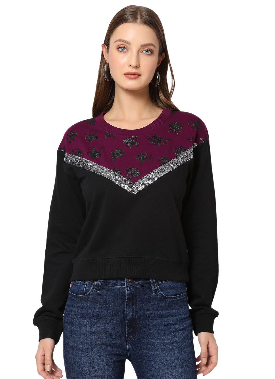 Breeze Ls Color Block Sweatshirt, , large image number 0