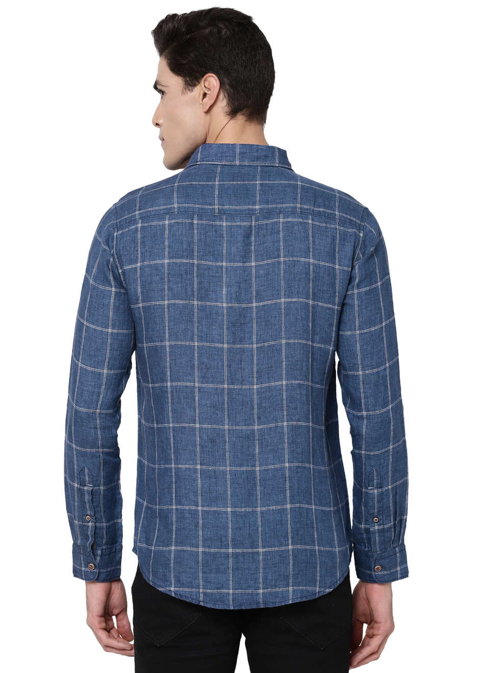 Edgar Heritage Linen Check Shirt, , large image number 1