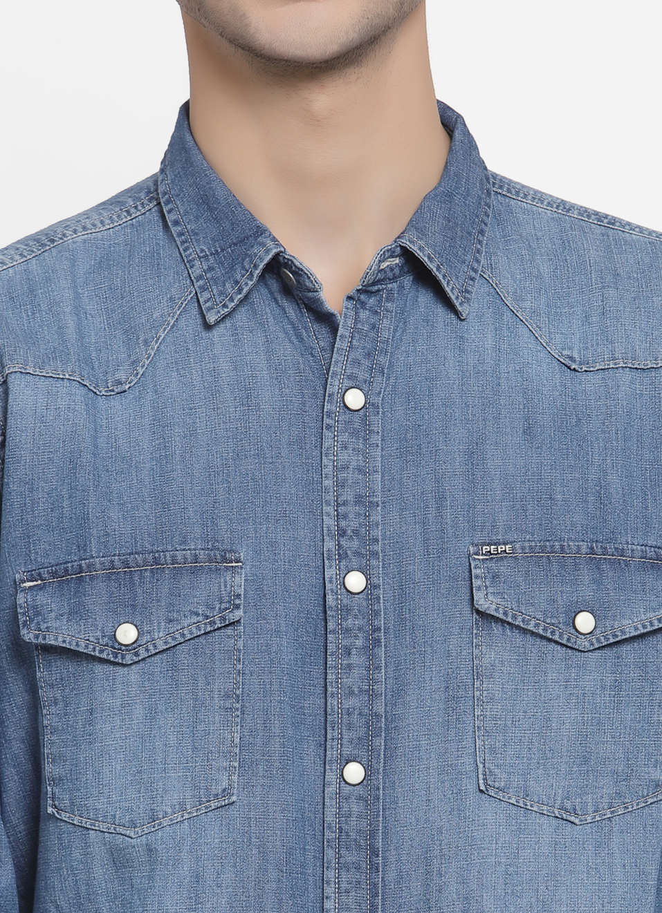 Hank Denim Shirt, , large image number 4