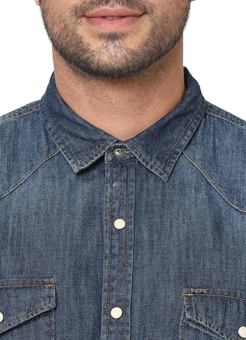 Hank Denim Shirt, , large image number 4