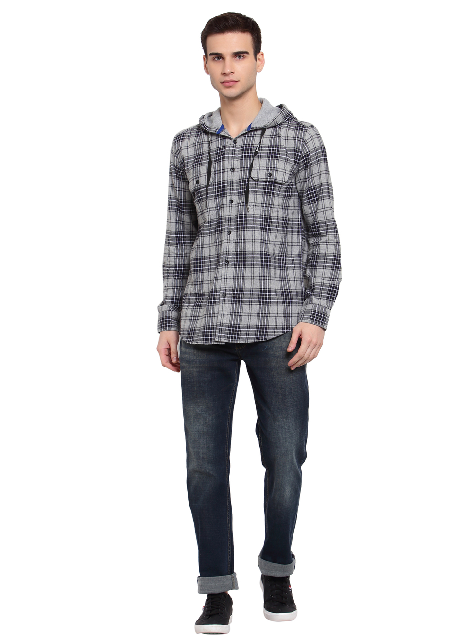 Jefrey Shiruku Hoodie Check Shirt, , large image number 5
