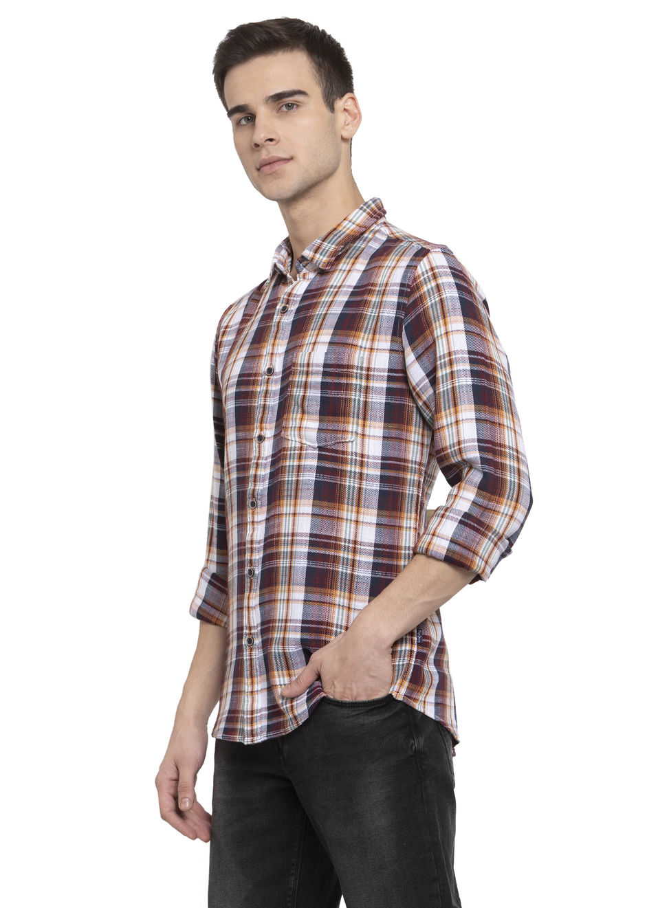Brad Slub Check Shirt, , large image number 2