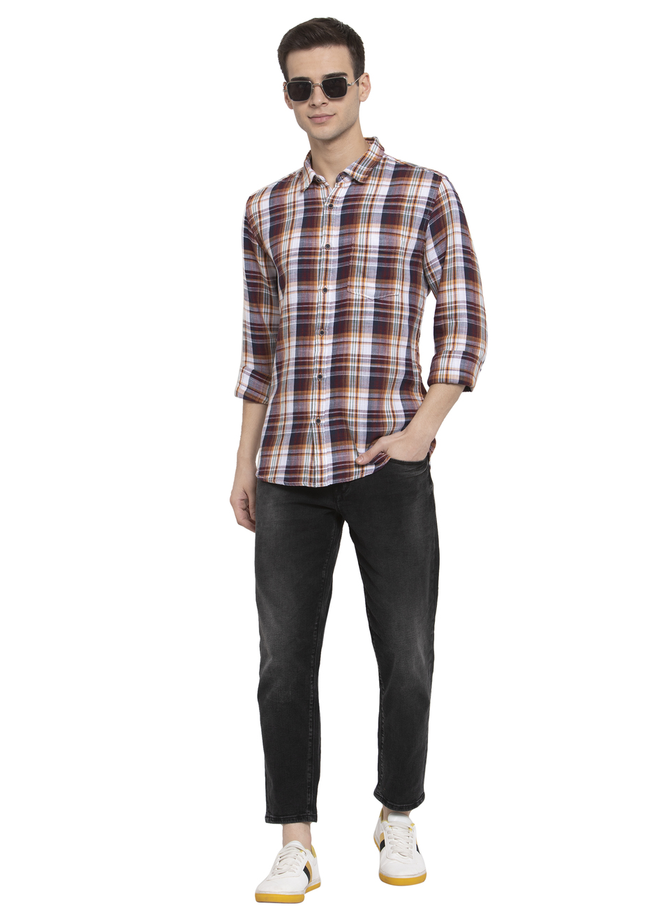 Brad Slub Check Shirt, , large image number 3