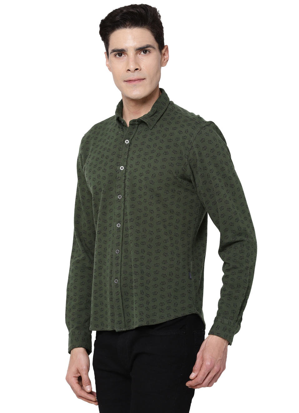 Corrado Minimal Printed Knit Shirt, , large image number 2