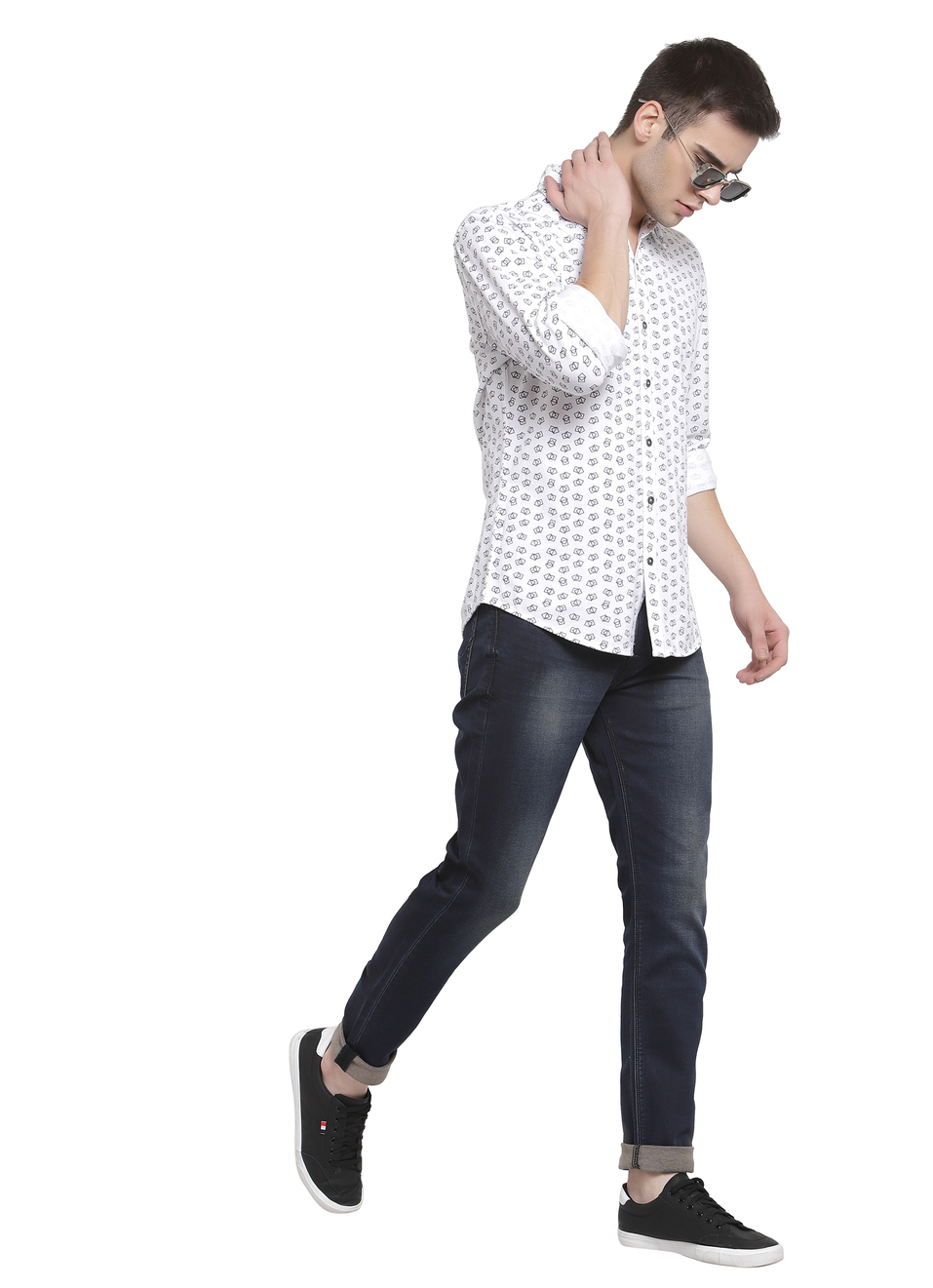 Corrado Minimal Printed Knit Shirt, , large image number 3