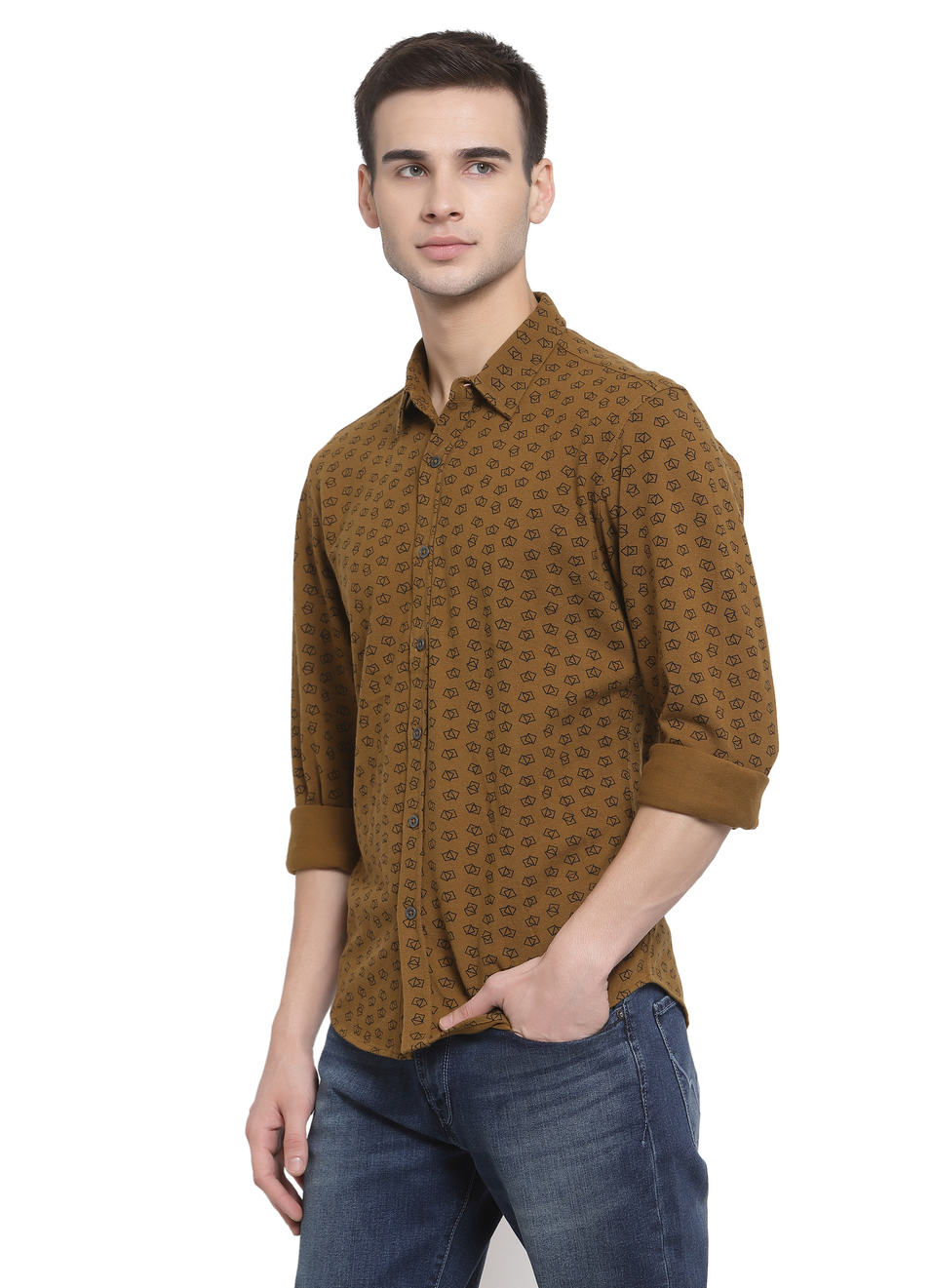 Corrado Minimal Printed Knit Shirt, , large image number 2