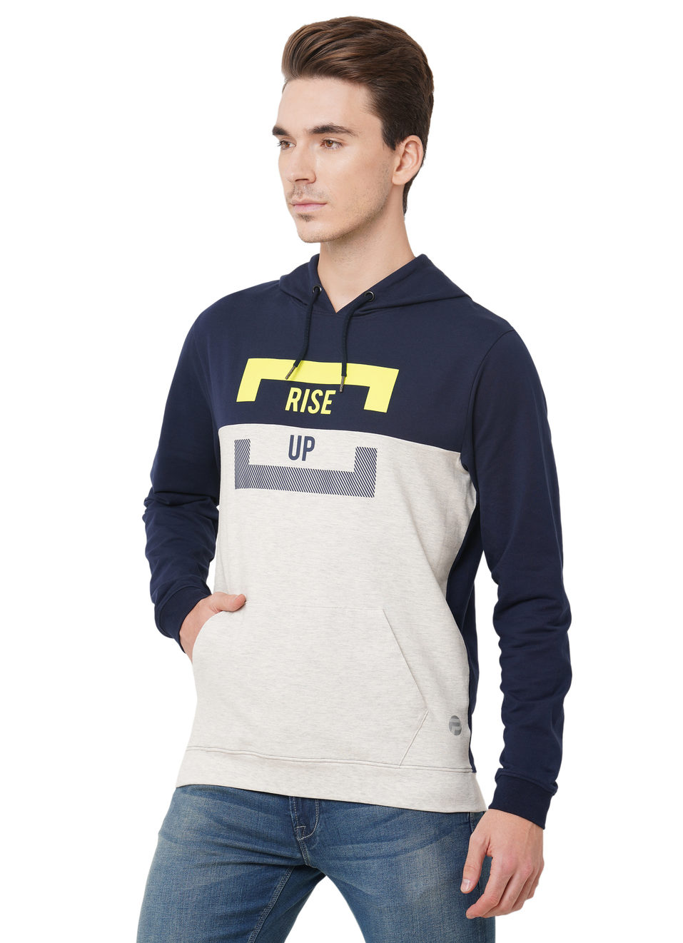 Charle Ls Cut N Sew Placement Printed Hoodie Sweatshirt, , large image number 2