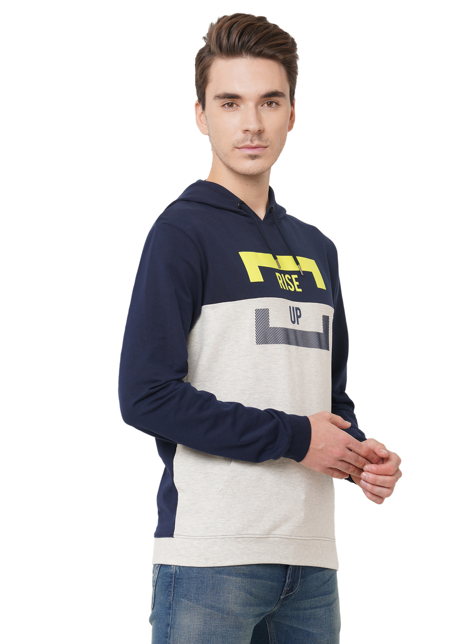 Charle Ls Cut N Sew Placement Printed Hoodie Sweatshirt, , large image number 6