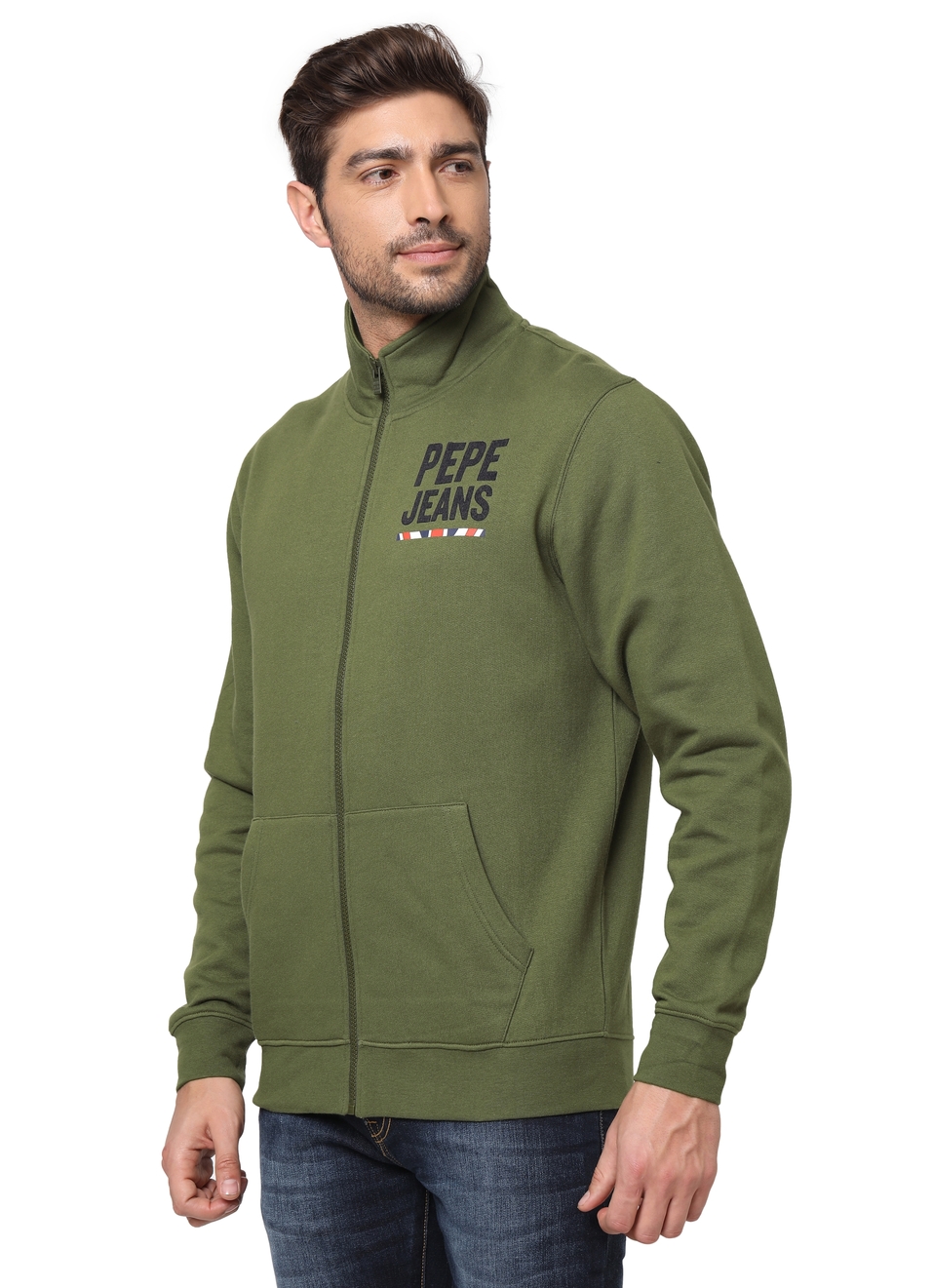 Eskander Ls Graphic Printed Zip Through Sweatshirt, , large image number 2