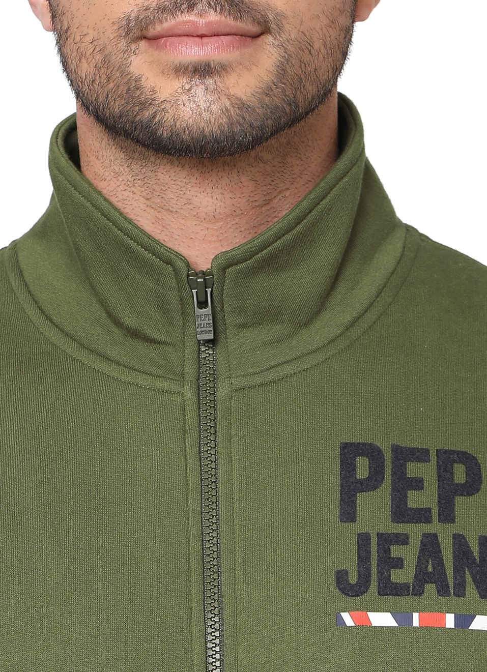 Eskander Ls Graphic Printed Zip Through Sweatshirt, , large image number 4