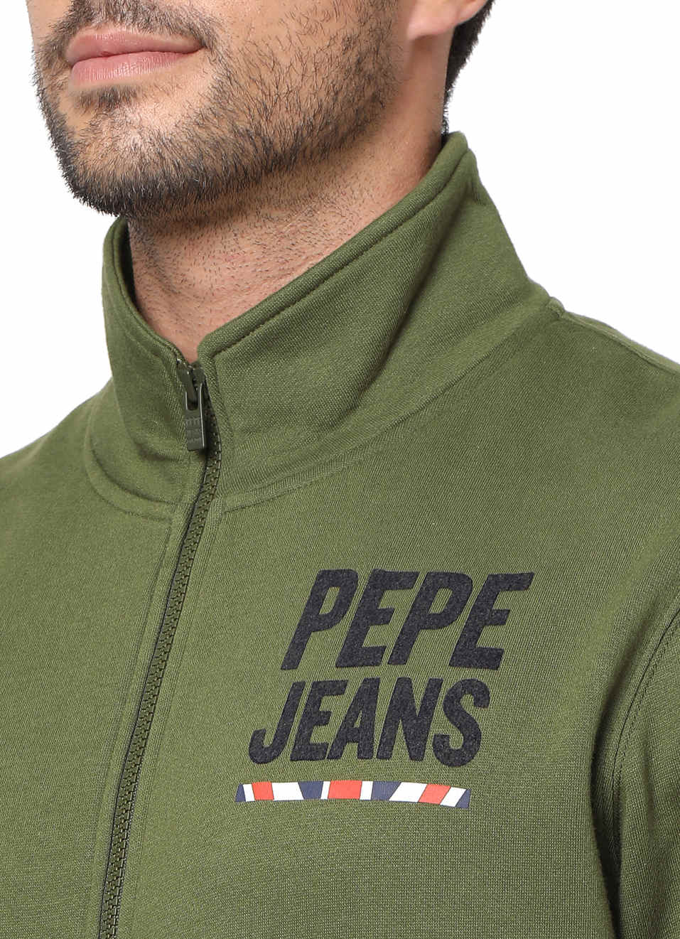 Eskander Ls Graphic Printed Zip Through Sweatshirt, , large image number 5