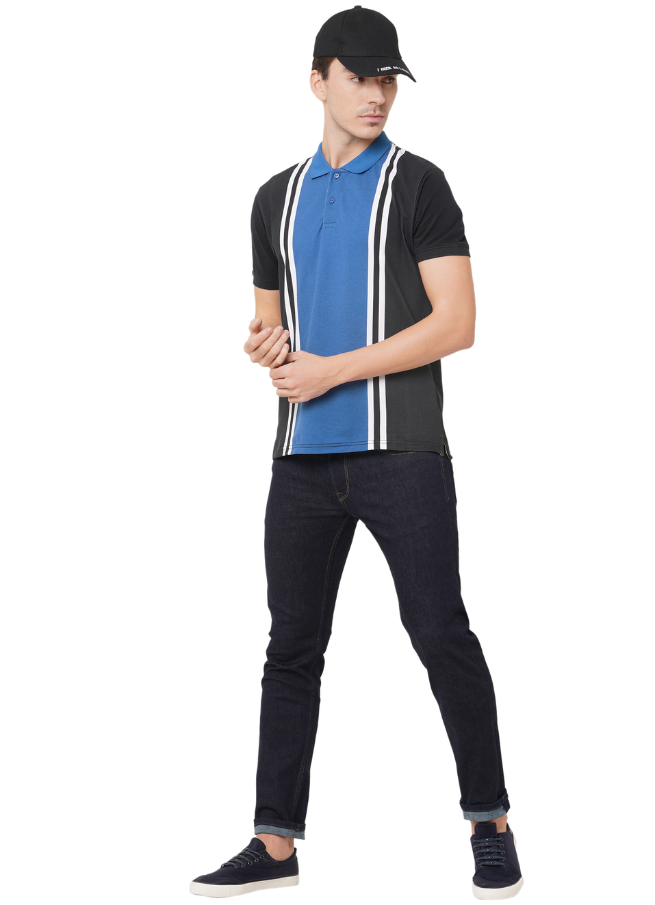 Jeron Ss Colour Block Polo, , large image number 3