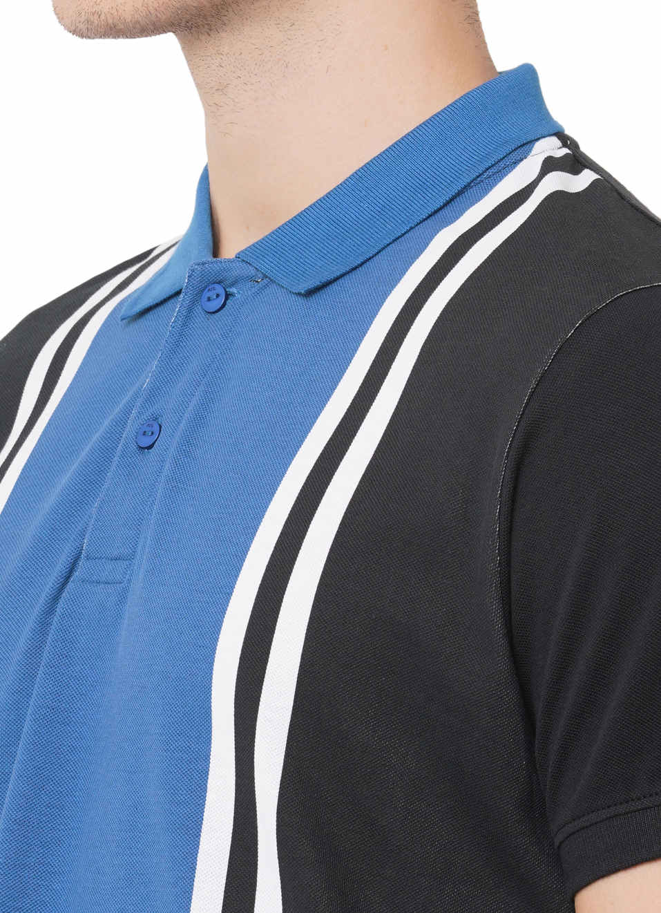 Jeron Ss Colour Block Polo, , large image number 5