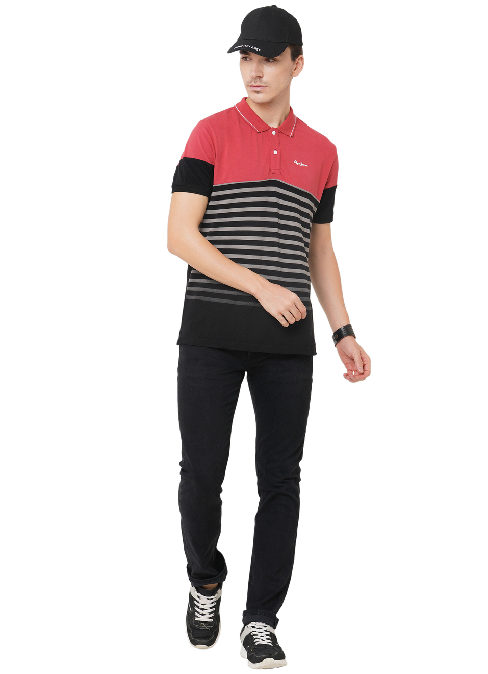 Tabby Ss Striper Polo, , large image number 3