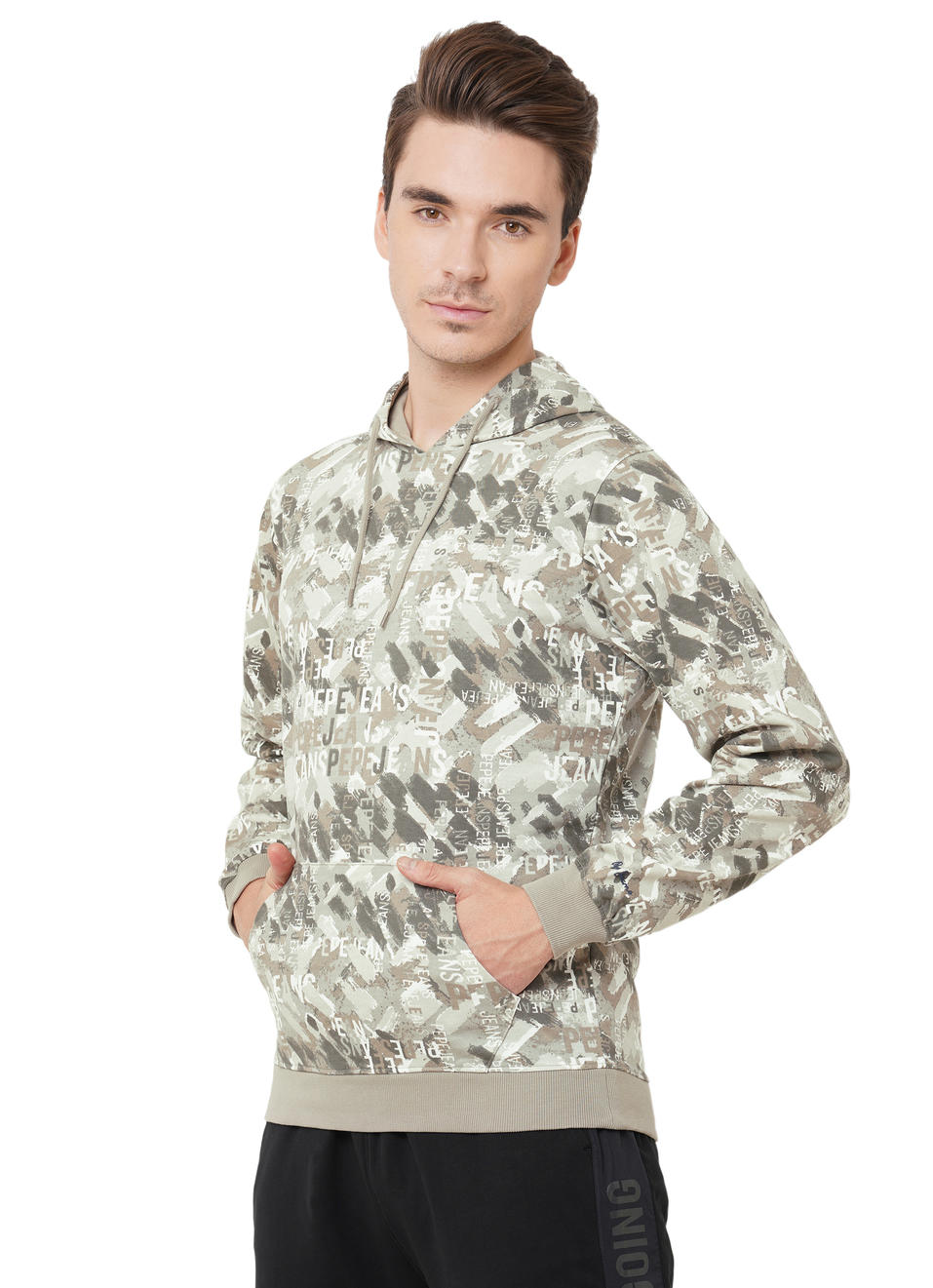Jero Ls Camo Printed Hoodie Sweat Shirt, , large image number 2