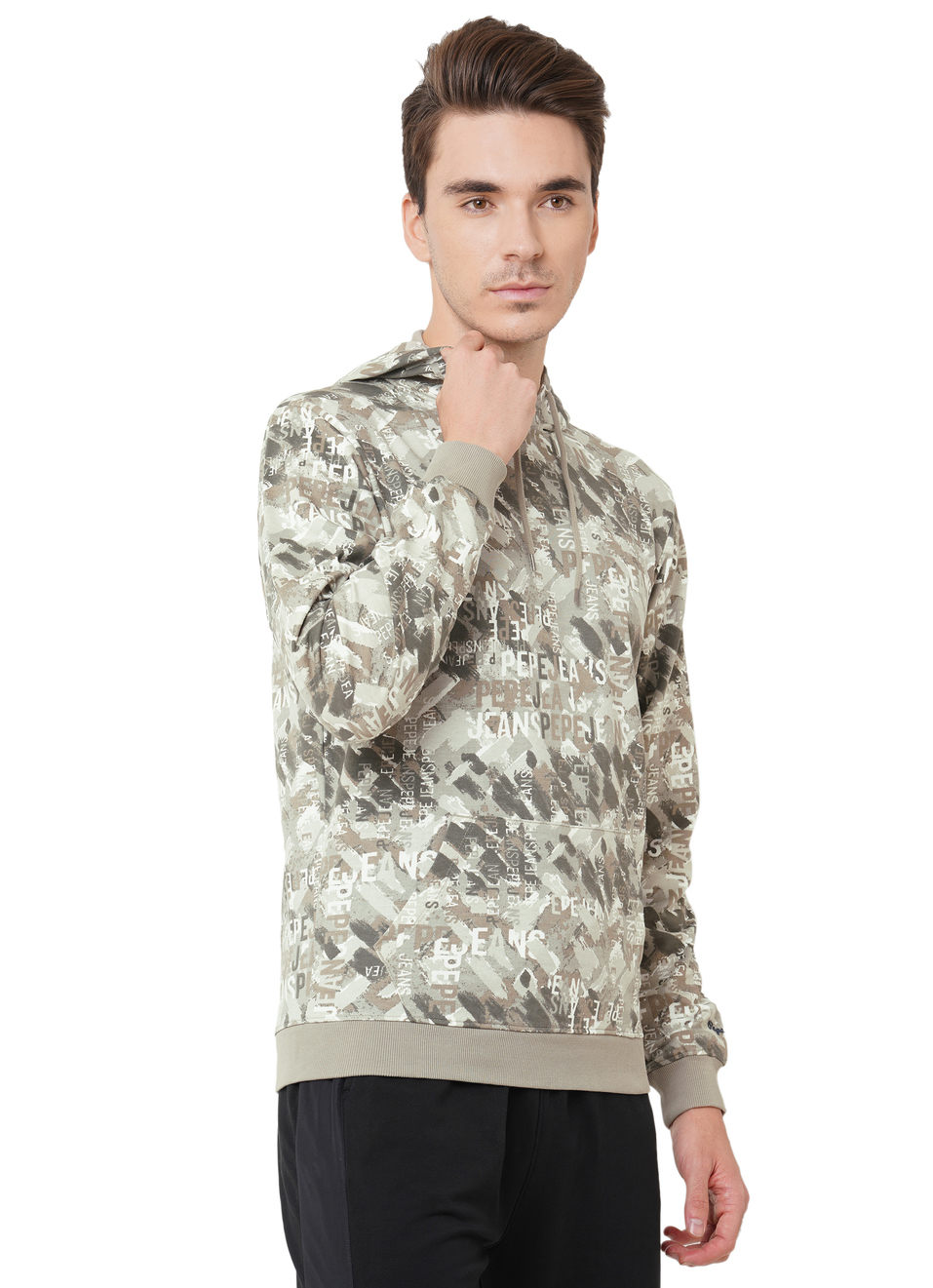 Jero Ls Camo Printed Hoodie Sweat Shirt, , large image number 6