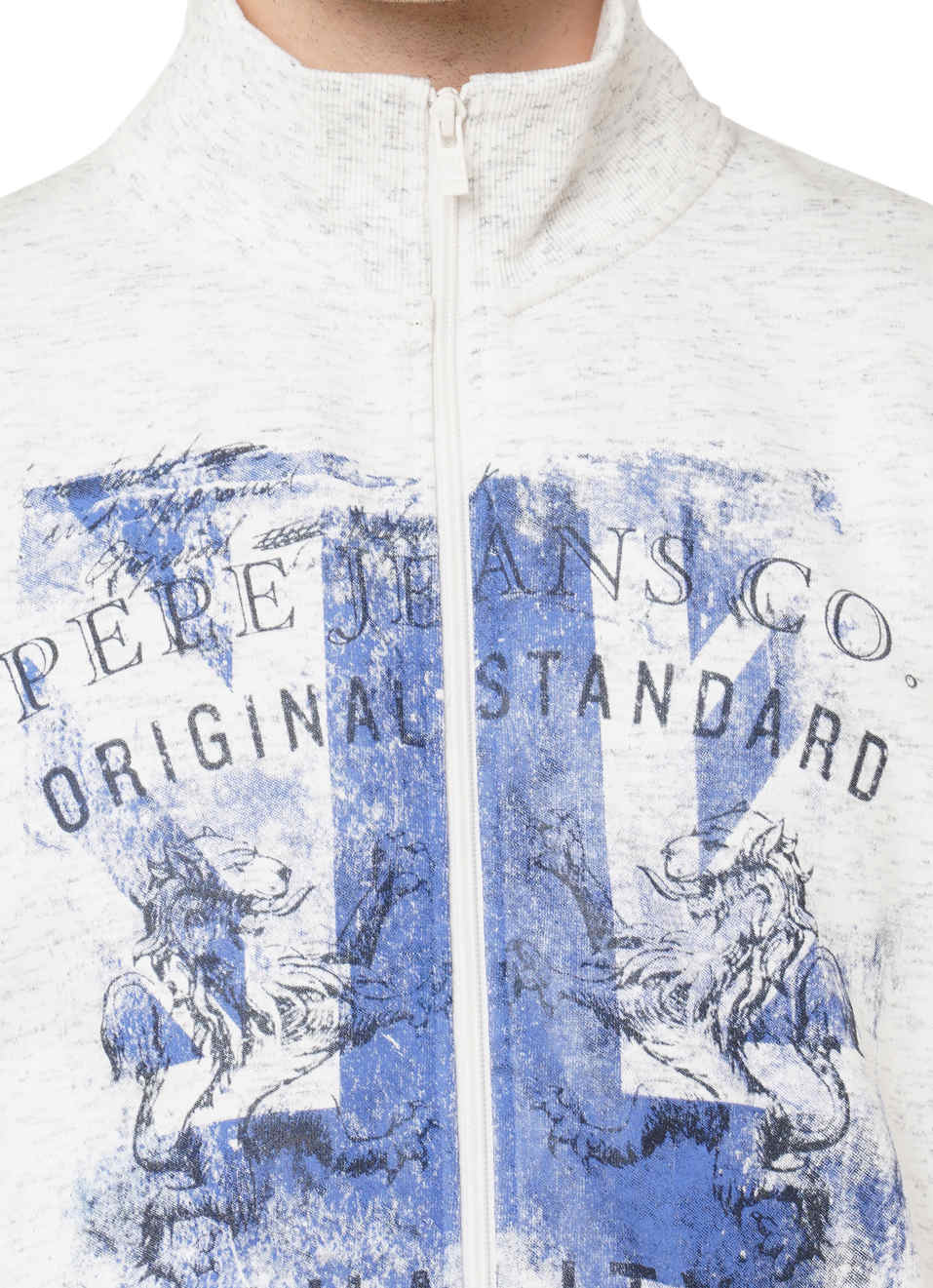 Willis Ls Union Jack Printed Zip Through Sweat Shirt, , large image number 4