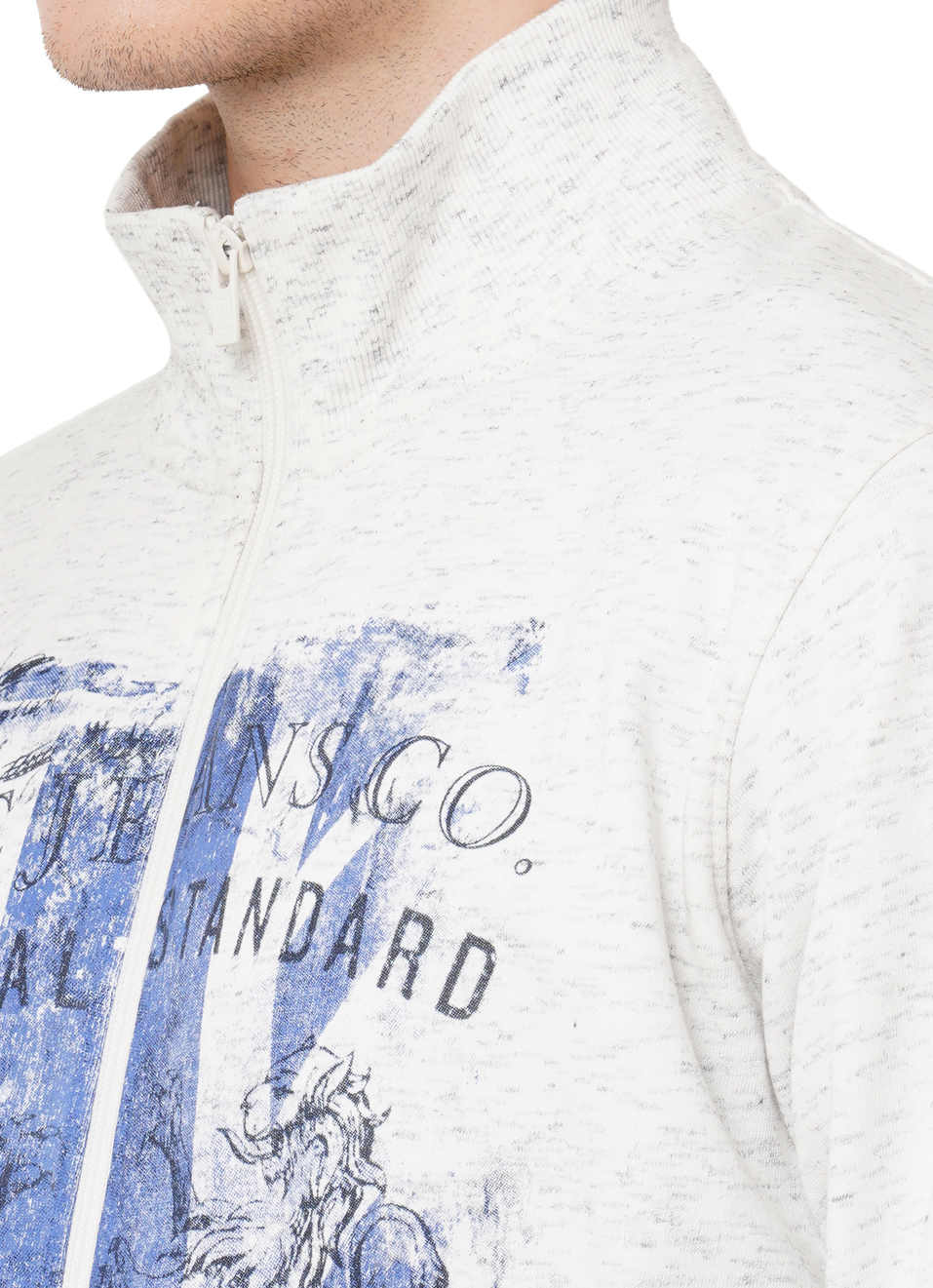 Willis Ls Union Jack Printed Zip Through Sweat Shirt, , large image number 5