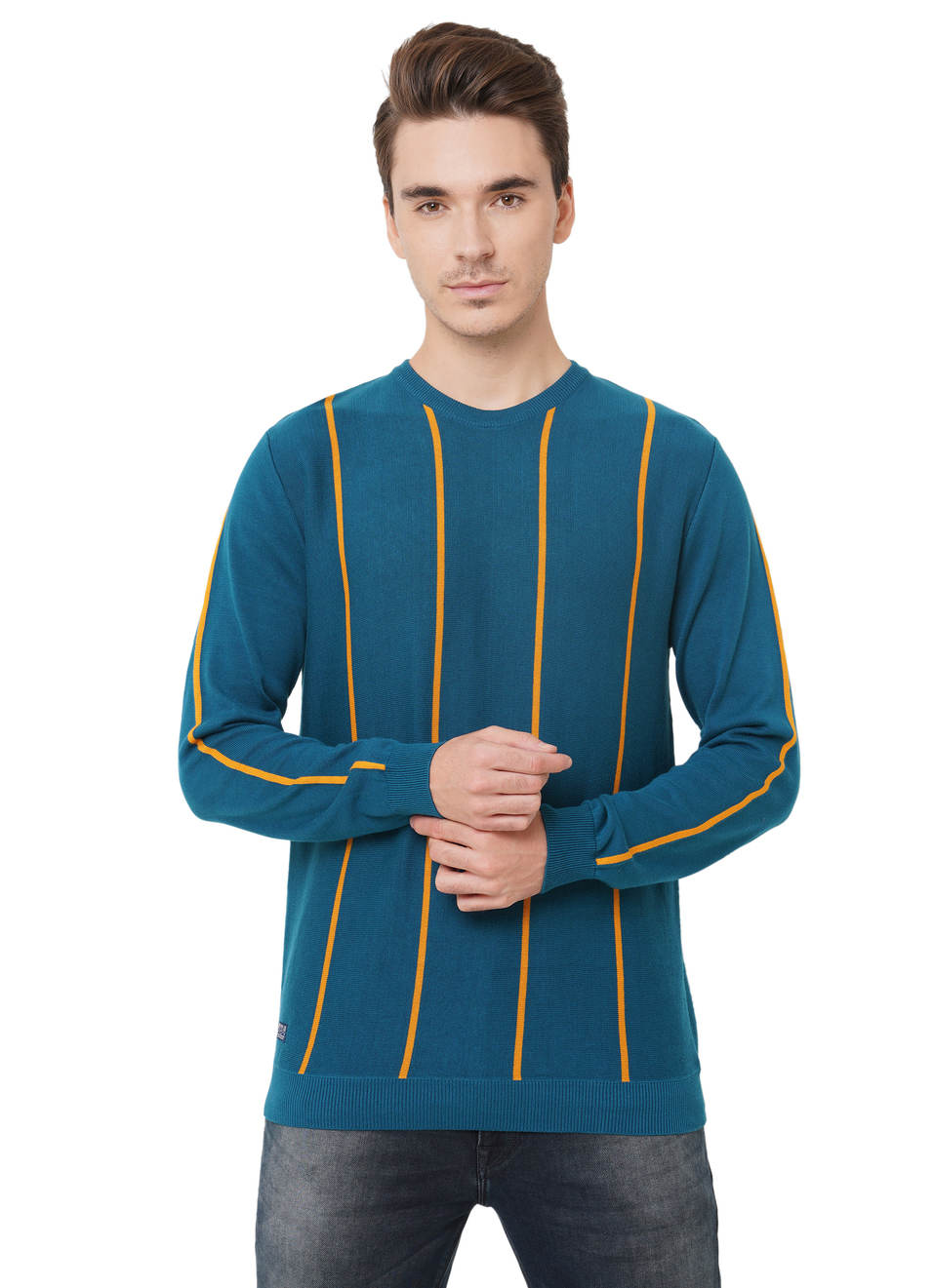 Caddock Ls Striper Sweater, , large image number 0