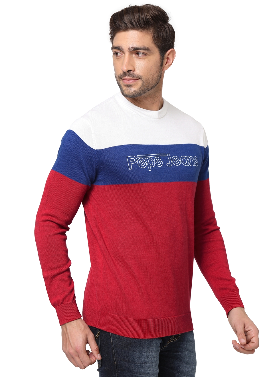 Hanok Ls Colour Block Sweater, , large image number 6