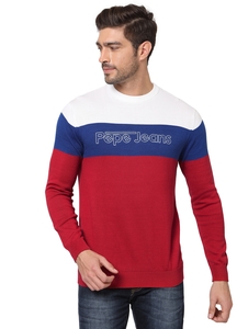 Hanok Ls Colour Block Sweater | Pepe 