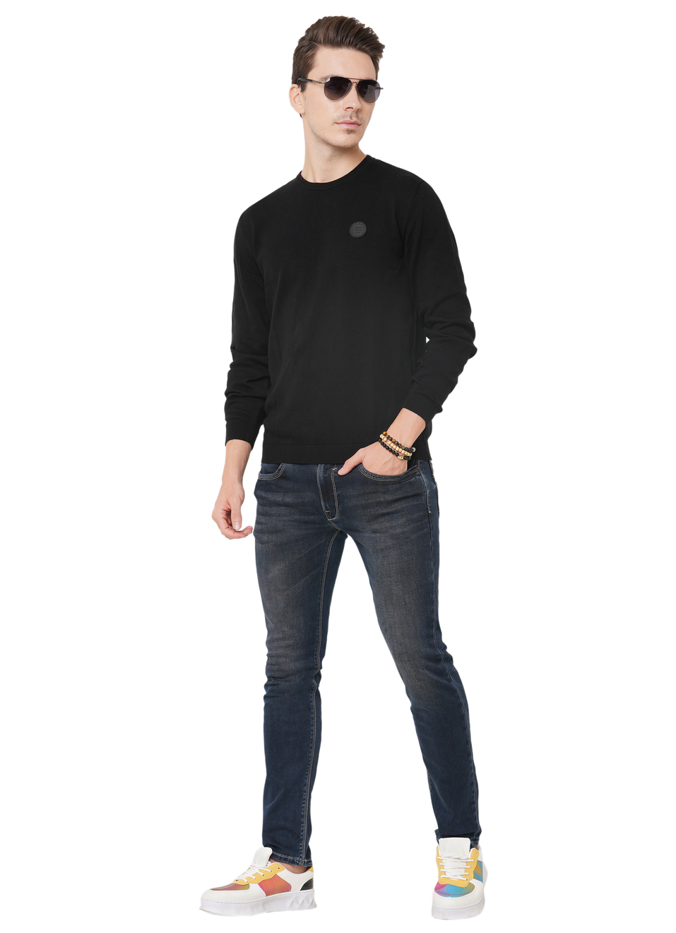 Marcel Ls Solid Light Weight Sweater, , large image number 3