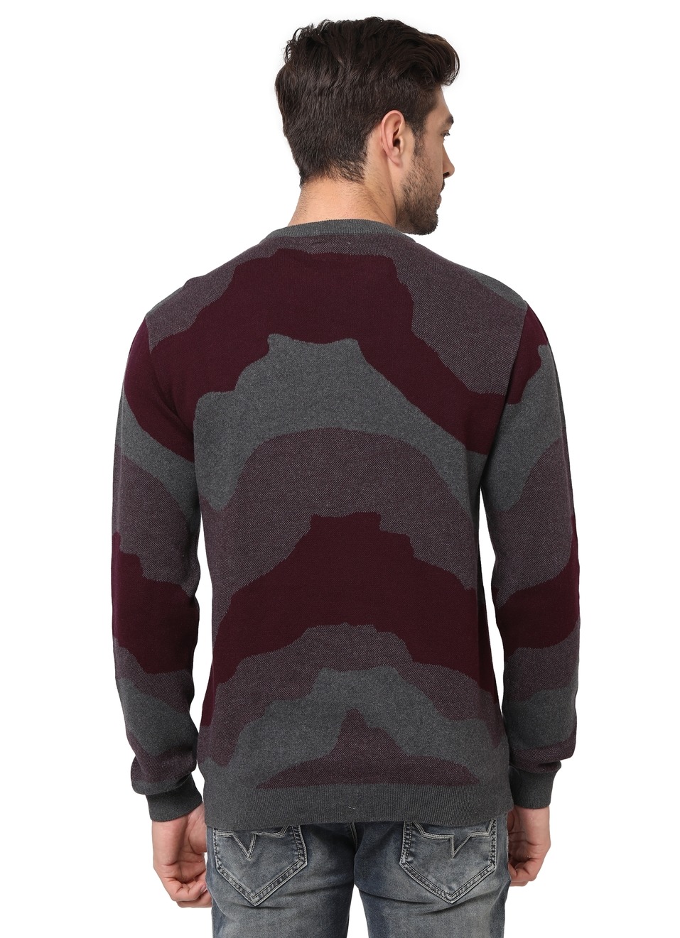 Mars Ls Jaquard Camo Sweater, , large image number 1