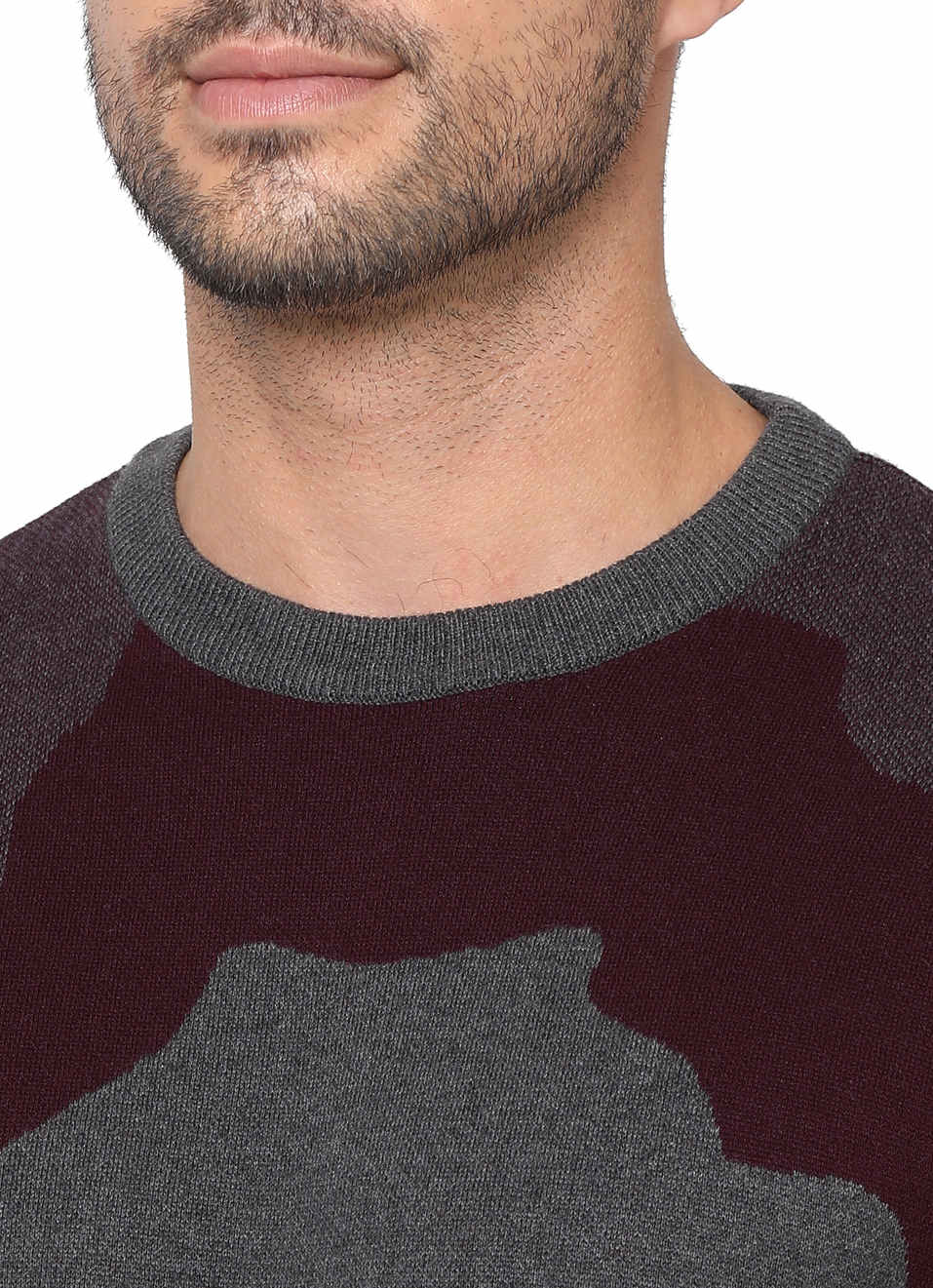 Mars Ls Jaquard Camo Sweater, , large image number 5