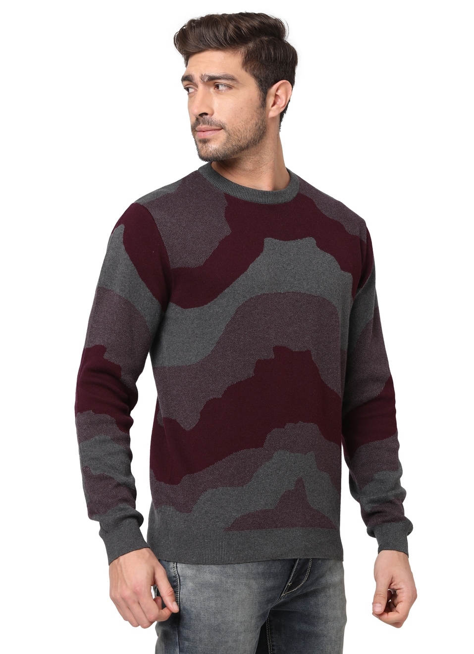 Mars Ls Jaquard Camo Sweater, , large image number 6