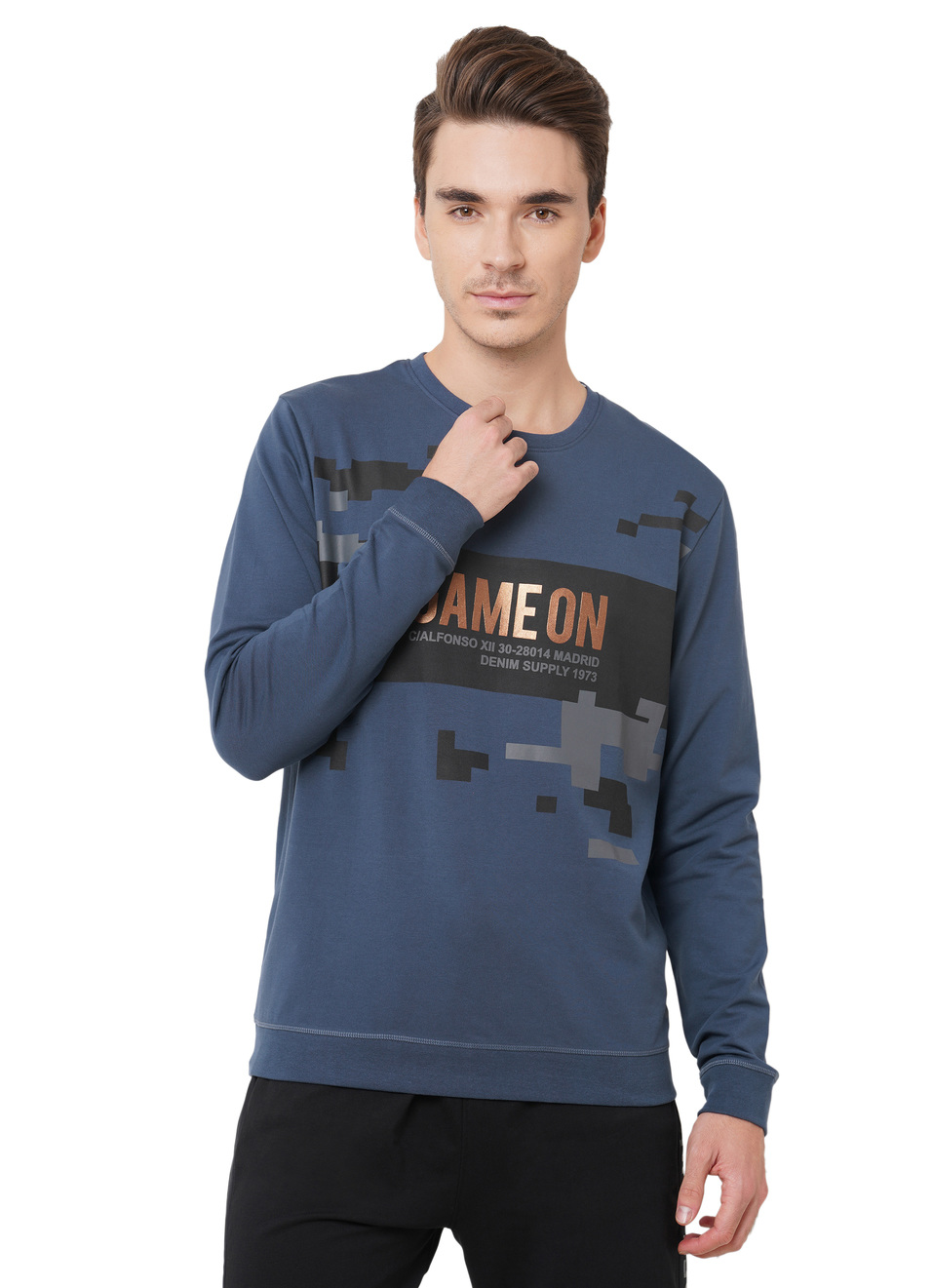 Kola Ls Cut N Sew Placement Printed Hoodie Sweatshirt, , large image number 0