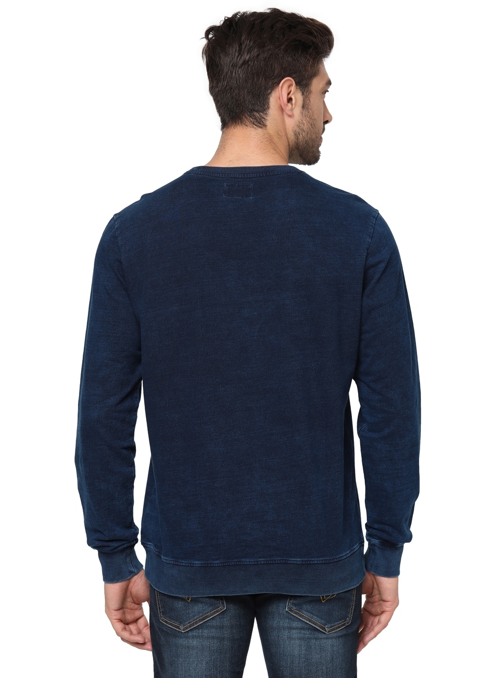 Lauren Ls Union Jack Printed Indigo Sweat Shirt, , large image number 1