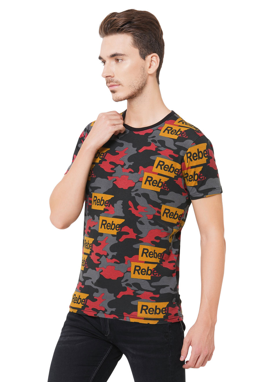Dart Ss Camo Printed T-Shirt, , large image number 2