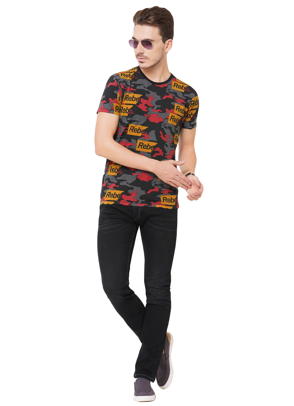 Dart Ss Camo Printed T-Shirt, , large image number 3