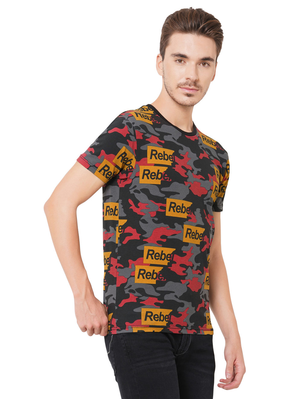 Dart Ss Camo Printed T-Shirt, , large image number 6