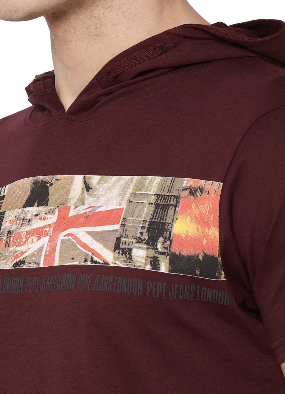 Warwick Ss Graphic Printed Hoodie T-Shirt, , large image number 5