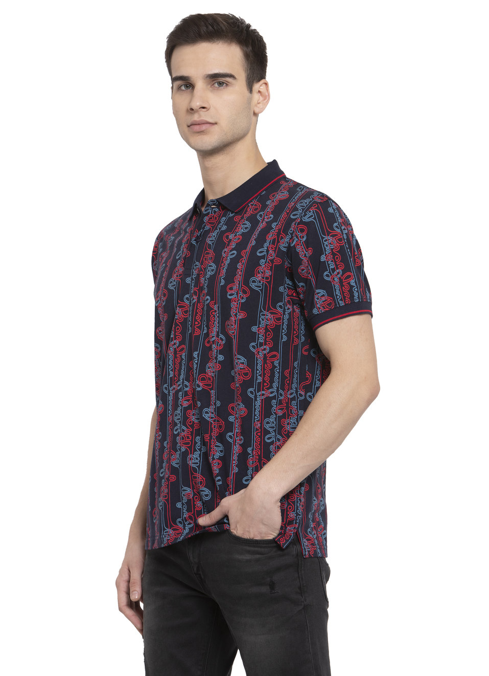 Bosco Ss All Over Printed Polo, , large image number 2