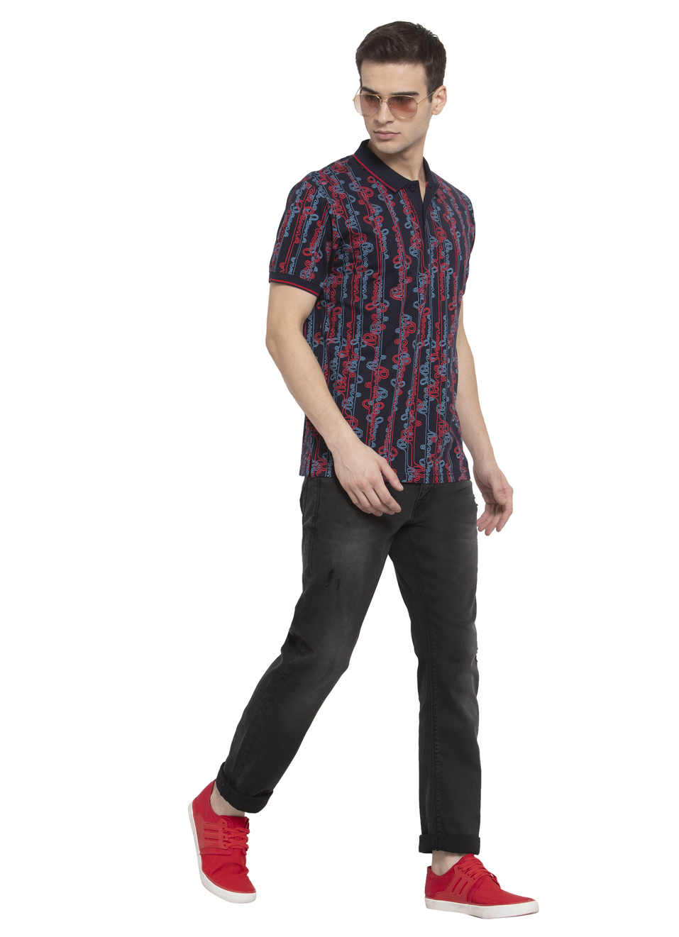 Bosco Ss All Over Printed Polo, , large image number 3