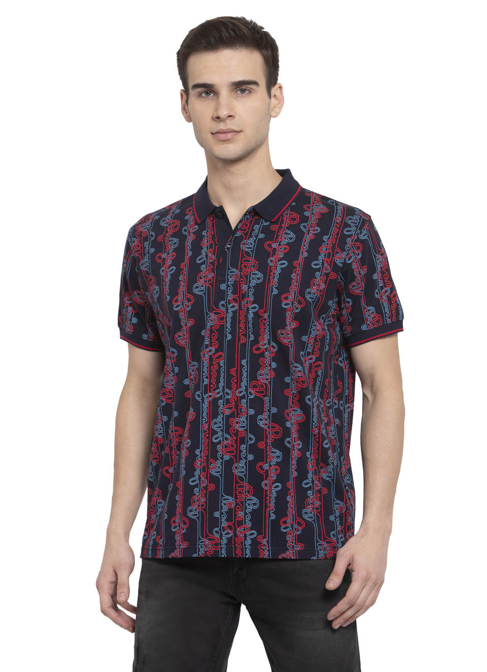 Bosco Ss All Over Printed Polo, , large image number 0