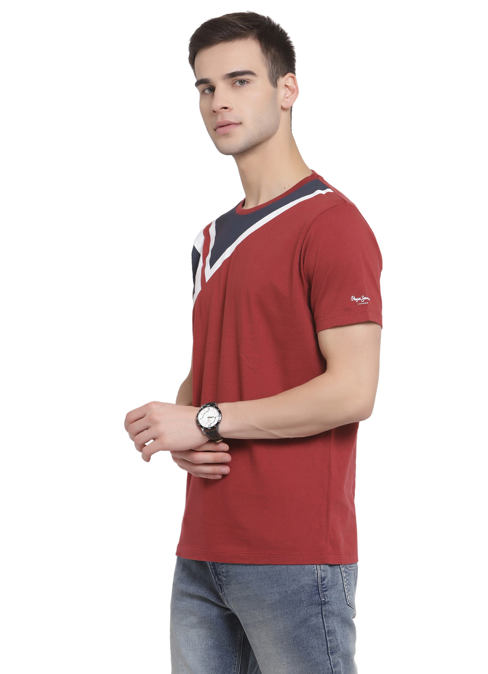 Renaldo Ss Union Jack Printed T-Shirt, , large image number 2