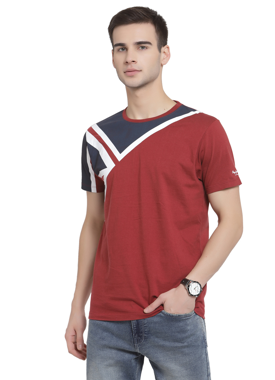 Renaldo Ss Union Jack Printed T-Shirt, , large image number 0