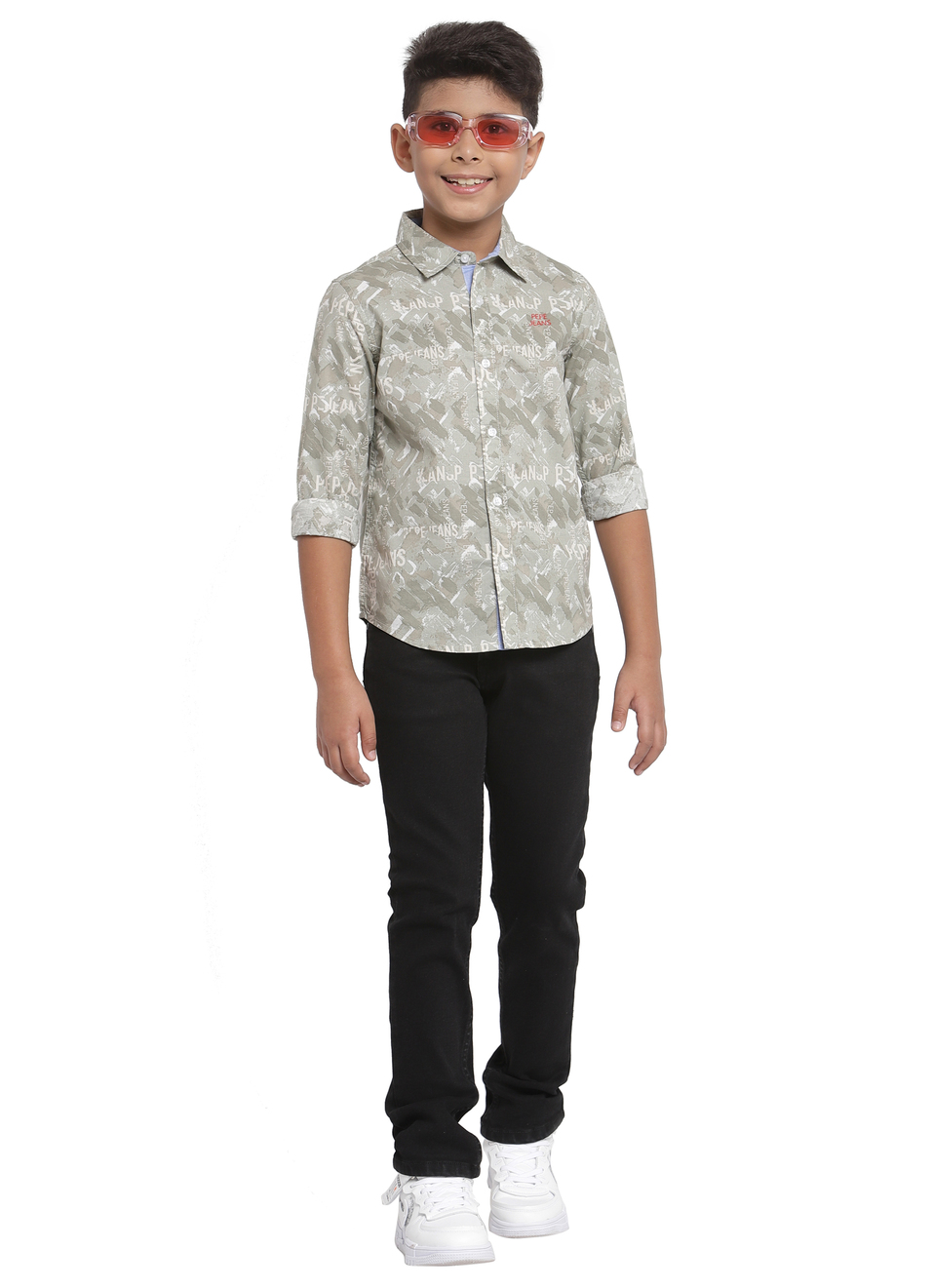 Saul Jr Ls All Over Print Shirt, , large image number 3