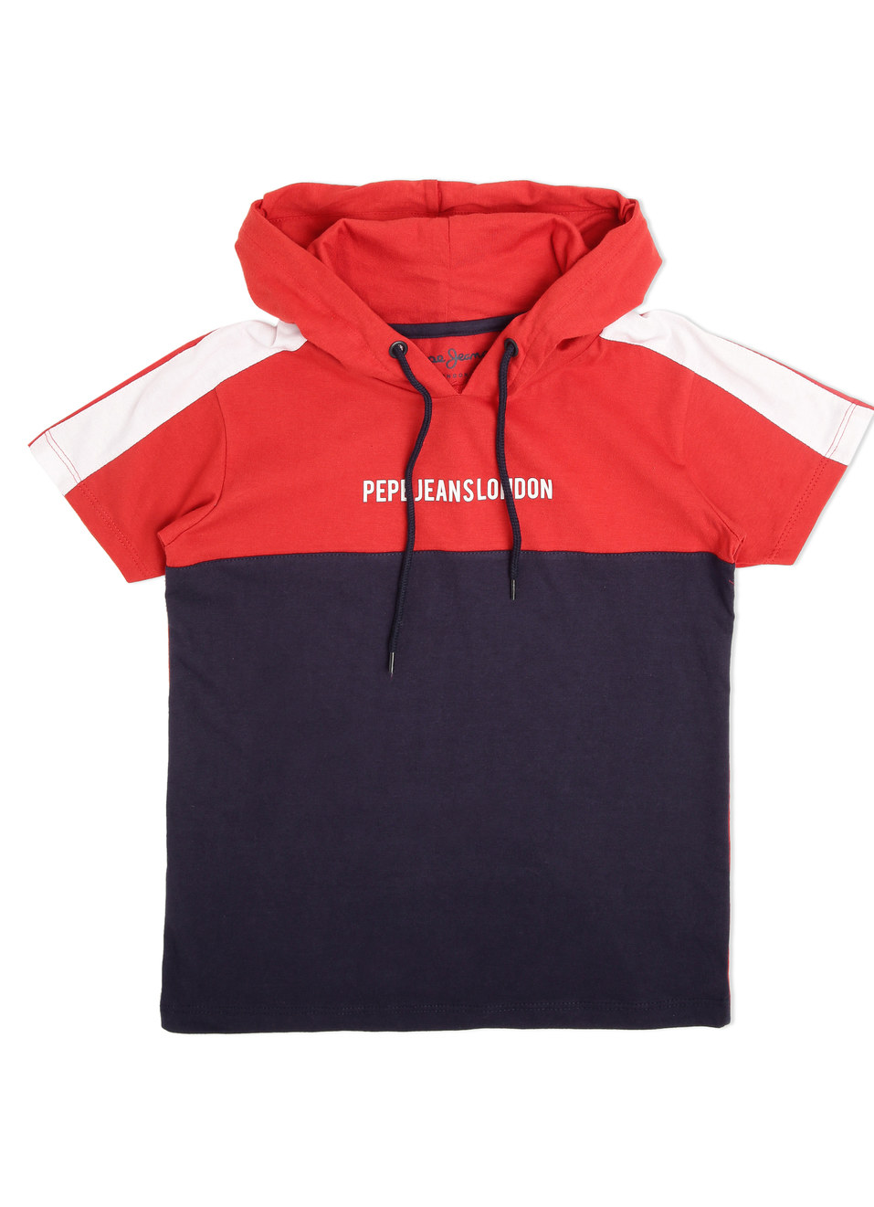 Fabian Ss Colourblocked Hoodie T-Shirt | Pepe Jeans India