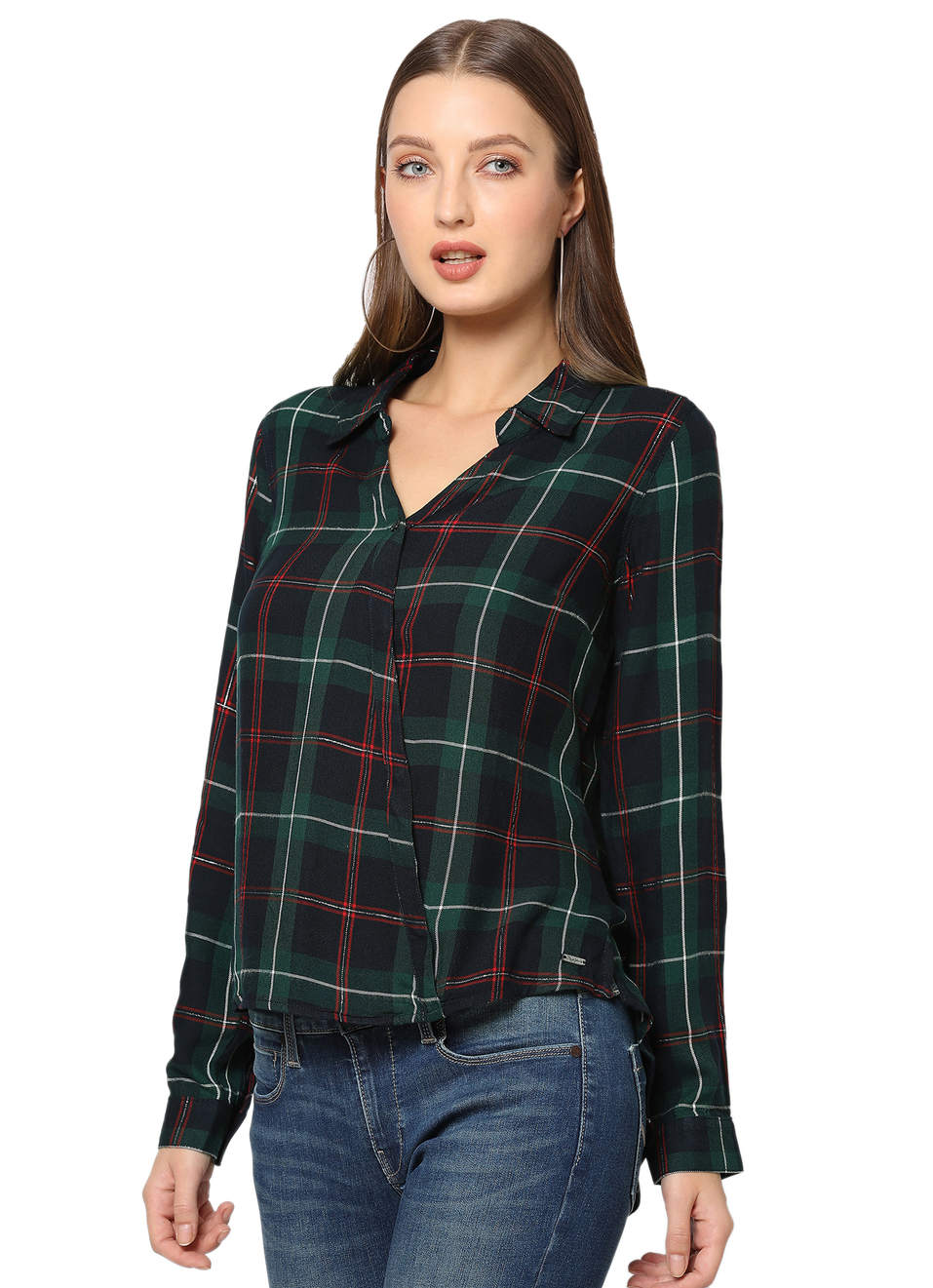 Oliver Ls Overlap Style Checks Shirt , , large image number 2