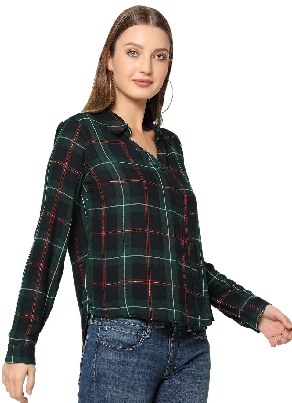 Oliver Ls Overlap Style Checks Shirt , , large image number 5